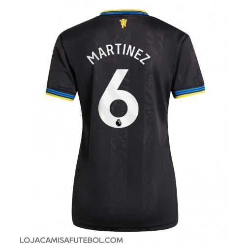 Camisa de Futebol Manchester United Lisandro Martinez #6 Equipamento Alternativo Mulheres 2025-26 Manga Curta Camisa de Futebol Manchester United Lisandro Martinez #6 Equipamento Alternativo Mulheres 2025-26 Manga Curta